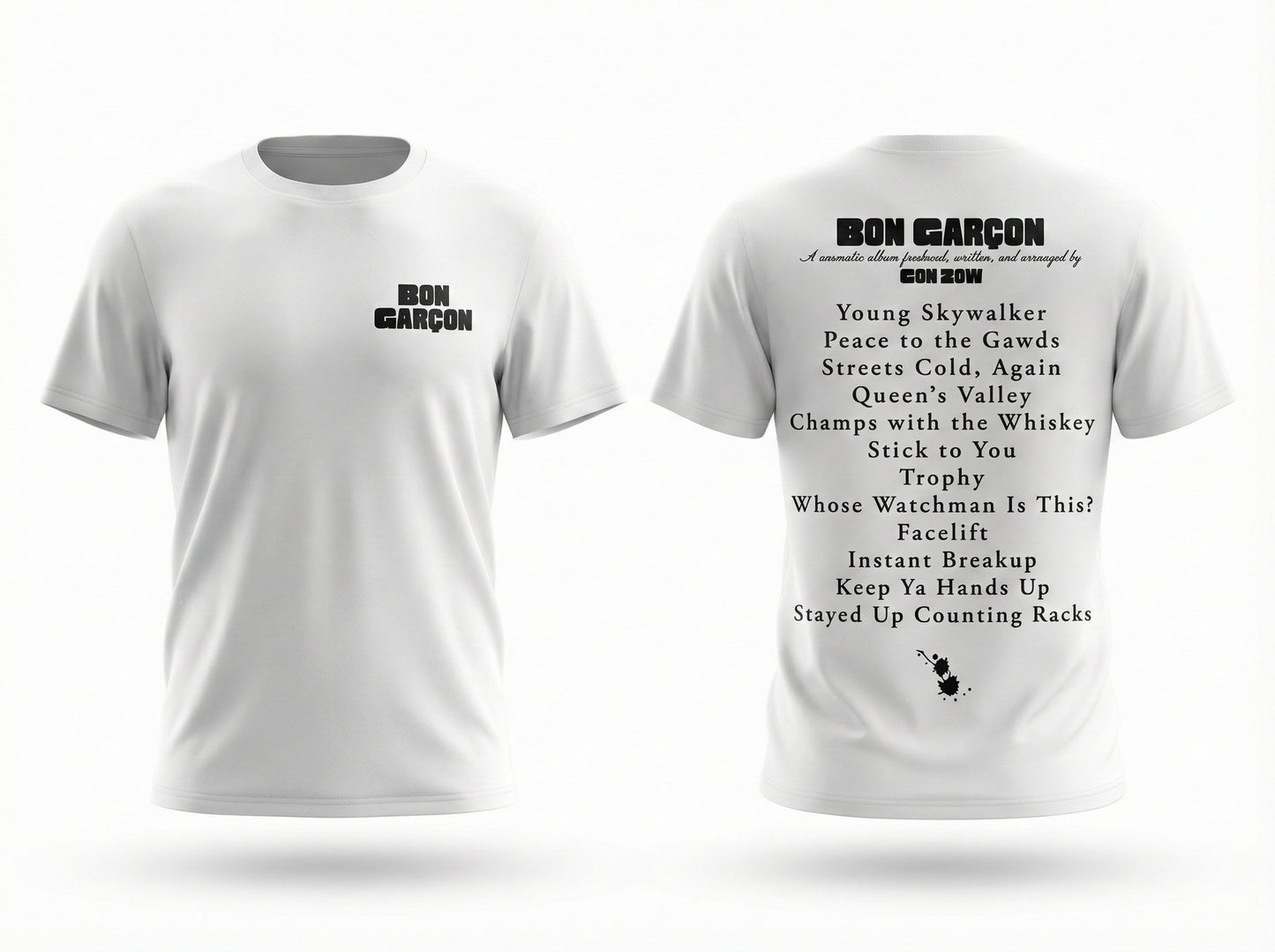 BG Tracklist Tee (White)