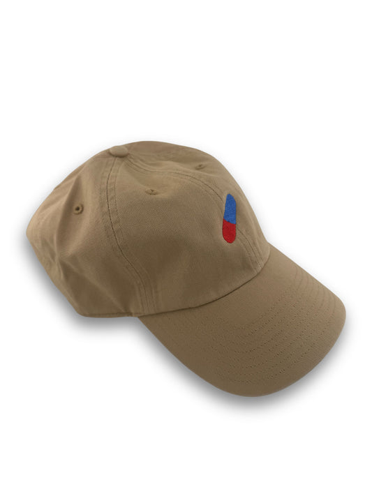 prescription Pill Dad Hat – Beige with Logo
